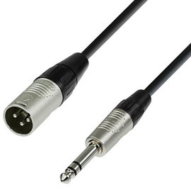 Adam Hall K4BMV0300 XLR Összekötőkábel [1x XLR dugó, 3 pólusú - 1x Jack dugó, 6,3 mm-es (sztereo)] 3