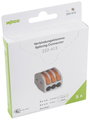 WAGO 222-413 222 Vezetékösszekötő hajlékony: 0.08-4 mm² merev: 0.08-2.5 mm² Pólusszám: 3 5 db Szürke 2. bélyegkép