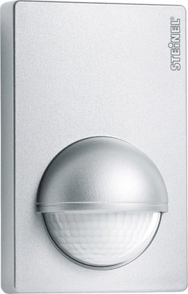 Kültéri mozgásérzékelő, relés, 180°, ezüst, IP54, Steinel 603618