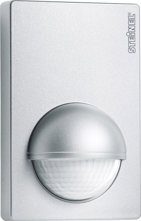 Kültéri mozgásérzékelő, relés, 180°, ezüst, IP54, Steinel 603618