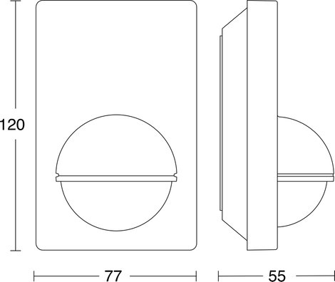 Kültéri mozgásérzékelő, relés, 180°, ezüst, IP54, Steinel 603618 5. kép