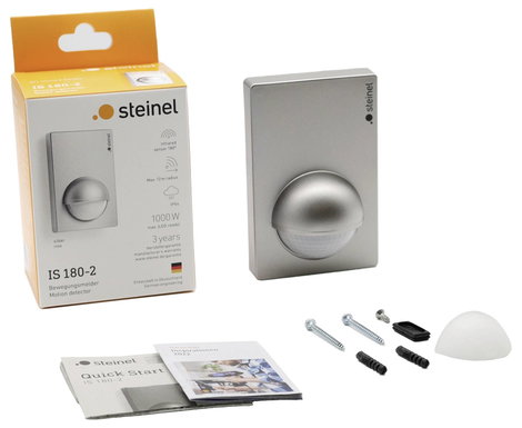 Kültéri mozgásérzékelő, relés, 180°, ezüst, IP54, Steinel 603618 6. kép