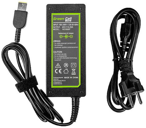 Green Cell AD38AP Notebook tápegység 65 W 20 V 3.25 A