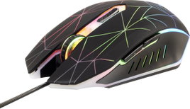 Renkforce RF-GM-120 Gamer egér USB Optikai Fekete 6 Gombok 3600 dpi Világít