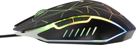 Renkforce RF-GM-120 Gamer egér USB Optikai Fekete 6 Gombok 3600 dpi Világít 3. kép