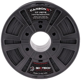 3D Xtech PTG3010750BK0 CarbonX™ CF 3D nyomtatószál PETG Compound vegyileg ellenálló 1.75 mm 750 g Fe