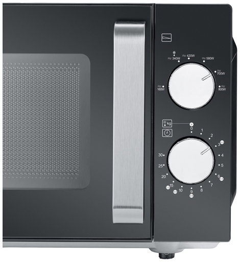 Severin MW 7761 Mikrohullámú sütő Fekete, Nemesacél 800 W 5. kép