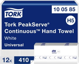TORK 100585 PeakServe® Papír kéztörlők Fehér 4920 db