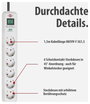 Túlfeszültség ellen védett elosztó, 6 részes, kapcsolóval, Brennenstuhl 1159700015 4. bélyegkép