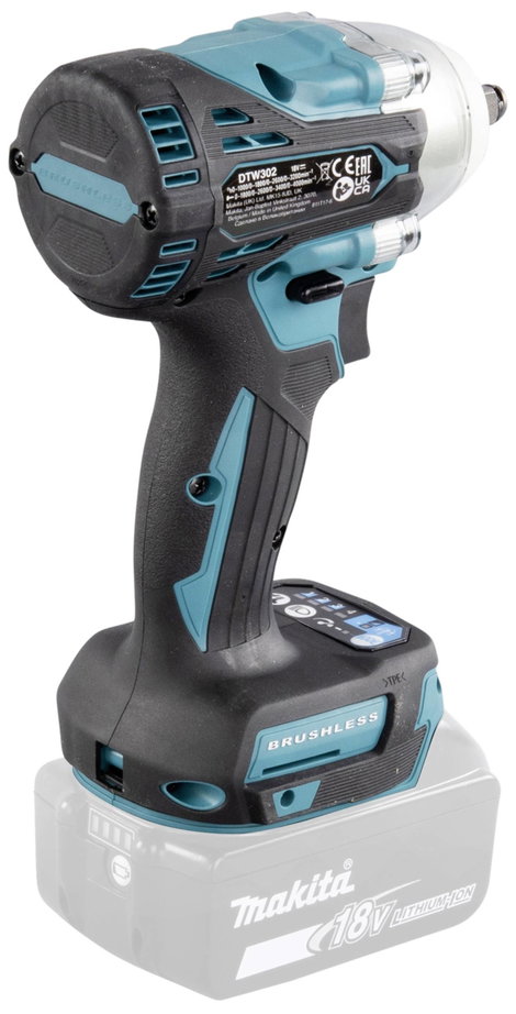 Makita DTW302Z Akkus ütvecsavarozó 18 V Vele szállított akkuk száma 0 Lítiumion akku nélkül 5. kép