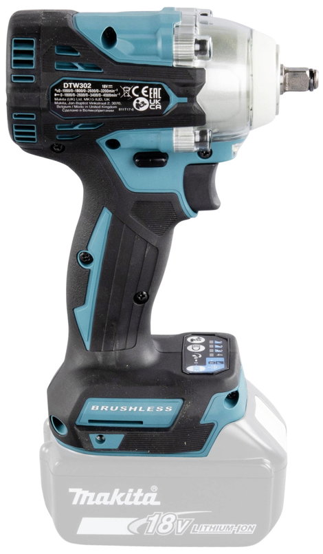 Makita DTW302Z Akkus ütvecsavarozó 18 V Vele szállított akkuk száma 0 Lítiumion akku nélkül 6. kép