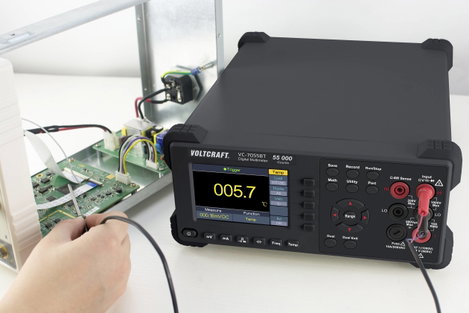 VOLTCRAFT VC-7055BT ISO Asztali multiméter Kalibrált (ISO) digitális Adatgyűjtő CAT I 1000 V, CAT II 5. kép