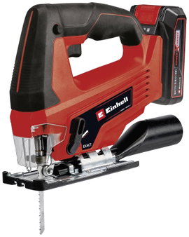Einhell TC-JS 18 Li (1x2,5 Ah) Akkus beszúrú fűrész 4321228 Hordtáskával, Töltővel, akkuval 18 V 2.5