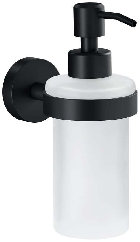 tesa MOON BLACK 40565-00000-00 Szappanadagoló 200 ml Fekete (matt), Üveg (selymes)