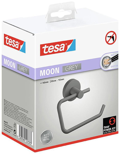 tesa MOON GREY Toalettpapír tartó Ragasztó Fém 2. kép
