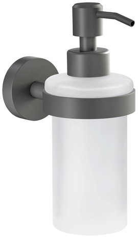 tesa MOON GREY 40584-00000-00 Szappanadagoló 200 ml Szürke (matt), Üveg (selymes)