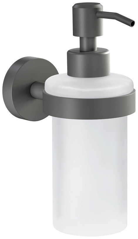 tesa MOON GREY 40584-00000-00 Szappanadagoló 200 ml Szürke (matt), Üveg (selymes)