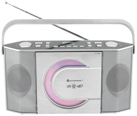 soundmaster RCD1755SI CD-s rádió URH CD Ezüst 2. kép