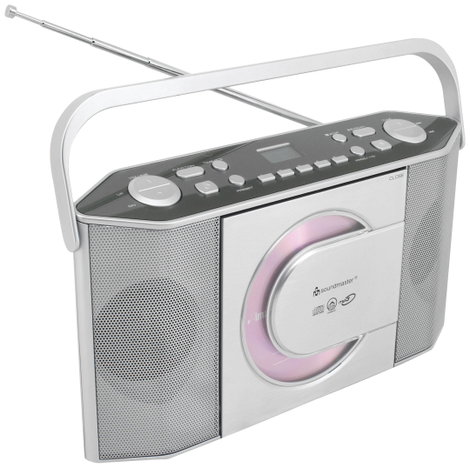 soundmaster RCD1755SI CD-s rádió URH CD Ezüst 3. kép