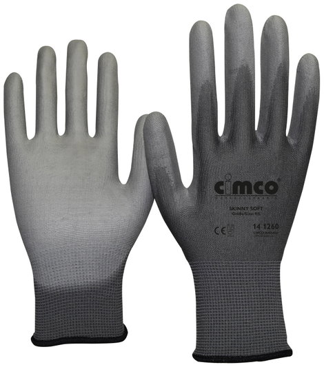 Cimco Skinny Soft grau 141261 Nylon Munkakesztyű Méret (kesztyű): 10, XL 1 pár