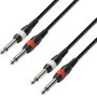 Adam Hall K3TPP0300 Műszerek Csatlakozókábel [2x Jack dugó, 6,3 mm-es (mono) - 2x Jack dugó, 6,3 mm- bélyegkép