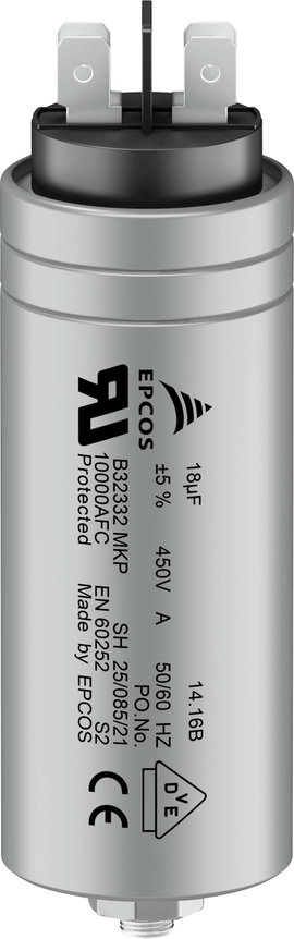TDK B32332I4126J082 1 db MKP fóliakondenzátor csatlakozódugó 12 µF 450 V/AC 5 % (Ø x H) 30 mm x 78 m