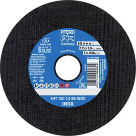 PFERD EHT 125-1,0 SG INOX 61341116 Vágótárcsa, egyenes 125 mm 25 db Nemesacél