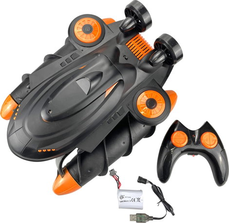 Kétéltű RC modell 340 mm RtR, Amphibious Black Rocket 13. kép