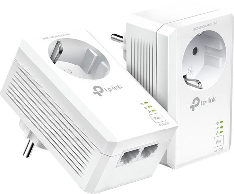 TP-LINK AV1000 2-Port GB Powerline Starter Kit Powerline külön adapter Duo készlet TL-PA7027P KIT 10