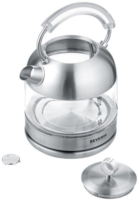 Severin WK 3459 Vízforraló Zsinór nélküli, BPA mentes Nemesacél 2. kép