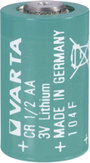 1/2 AA lítium elem, 3V 970 mAh, 15 x 25 mm, Varta CR 1/2 AA bélyegkép