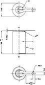 1/2 AA lítium elem, forrasztható, 3V 970 mAh, forrfüles, 15 x 25 mm, Varta CR 1/2 AA LF 2. bélyegkép