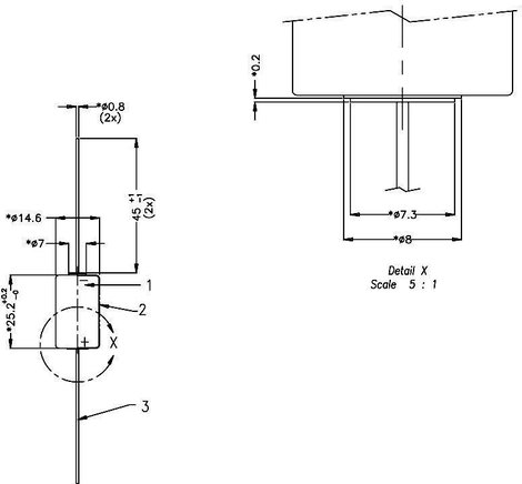 1/2 AA lítium elem, forrasztható, 3V 970 mAh, forrfüles, 15 x 25 mm, Varta CR 1/2 AA CD 2. kép