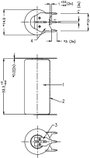 2/3 AA lítium elem, forrasztható, 3V 1350 mAh, forrfüles, 15 x 33 mm, Varta CR 2/3 AA SLF 2. bélyegkép