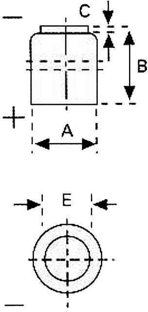 CR1/3N lítium gombelem, 3 V, 170 mA, FDK CR 1/3 N, CR11108, 4LR44, DL1/3N, 2L76, CR1‑3N, K58, K58L,  2. kép