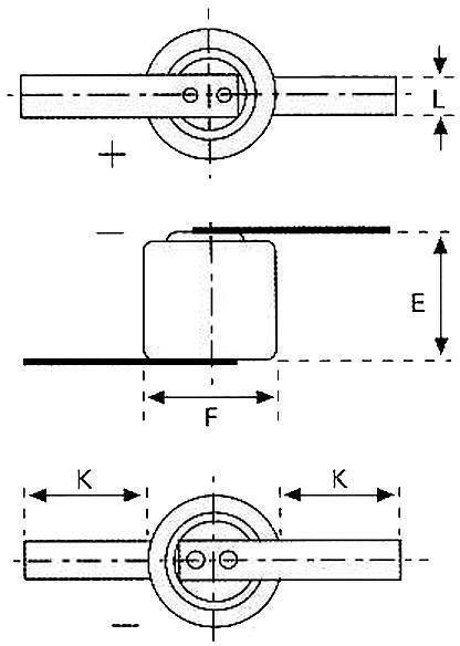 CR1/3N forrfüles lítium gombelem, forrasztható, 3 V, 170 mA, Varta CR 1/3 N LF 6131 2. kép