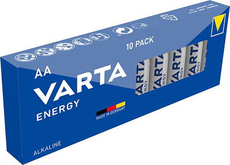 Ceruzaelem AA, alkáli mangán, 1,5V, 10 db, Varta LR06, AA, LR6, AAB4E, AM3, 815, E91, LR6N