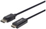 Manhattan Kijelző csatlakozó / HDMI Átalakító kábel DisplayPort dugó, HDMI-A dugó 1.80 m Fekete 1532 2. bélyegkép