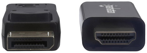 Manhattan Kijelző csatlakozó / HDMI Átalakító kábel DisplayPort dugó, HDMI-A dugó 1.80 m Fekete 1532 3. kép