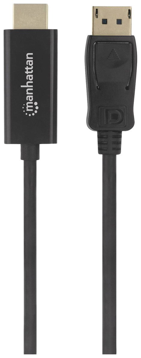 Manhattan Kijelző csatlakozó / HDMI Átalakító kábel DisplayPort dugó, HDMI-A dugó 1.80 m Fekete 1532 4. kép