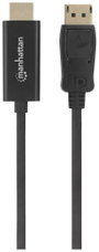 Manhattan Kijelző csatlakozó / HDMI Átalakító kábel DisplayPort dugó, HDMI-A dugó 1.80 m Fekete 1532 4. bélyegkép