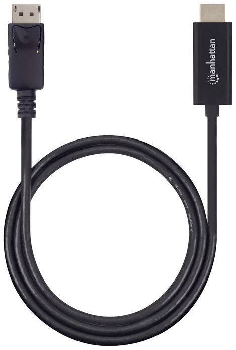 Manhattan Kijelző csatlakozó / HDMI Átalakító kábel DisplayPort dugó, HDMI-A dugó 1.80 m Fekete 1532 5. kép