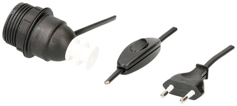 Max Hauri AG 111816 Lámpafoglalat E27 230 V Euro-dugasszal 3. kép