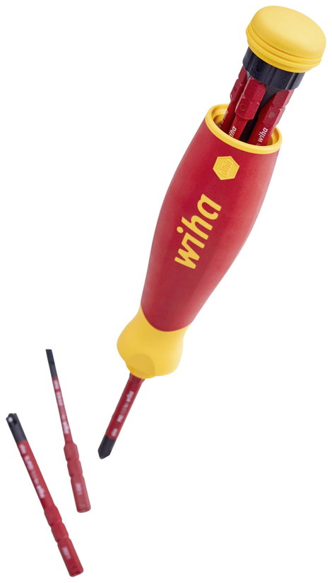 VDE csavarhúzó és bit készlet, 4 részes, Wiha PocketMax electric 45296 2. kép