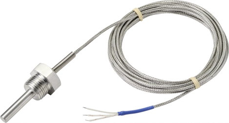 PT100 hőmérséklet érzékelő -50...+400°C, nyitott kábelvéggel, TRU Components TC-9779556 2. kép