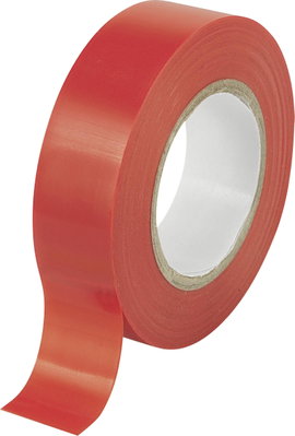 TRU COMPONENTS TC-9559248 Szigetelőszalag Piros (H x Sz) 20 m x 19 mm 1 db