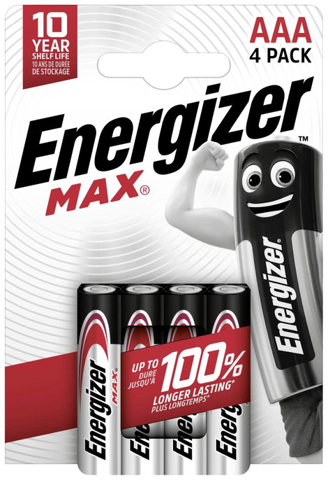 Energizer Mikroelem Max Alkáli mangán 1.5 V 4 db
