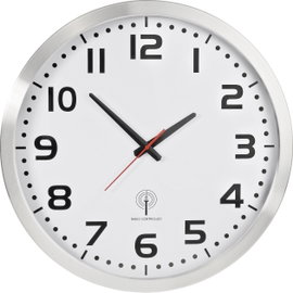 Rádiójel vezérelt analóg Jumbo falióra Ø 50 cm, alu, Eurotime 56863