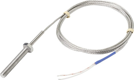 TRU COMPONENTS TC-9779568 PT100 Hőmérséklet érzékelő -50 - 400 °C Kábel, nyitott véggel 2. kép