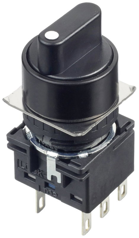 Idec LB1S-3T6 LB1S-3T6 Forgó kapcsoló 220 V 5 A Kapcsolási pozíciók 3 3 x 45 ° IP65 1 db